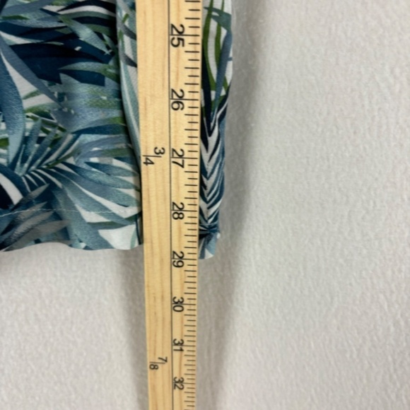 KAHUNA BAY by Visitor Tropical Palm Tree Leaves Short Sleeve Button Down Shirt L - Picture 9 of 10